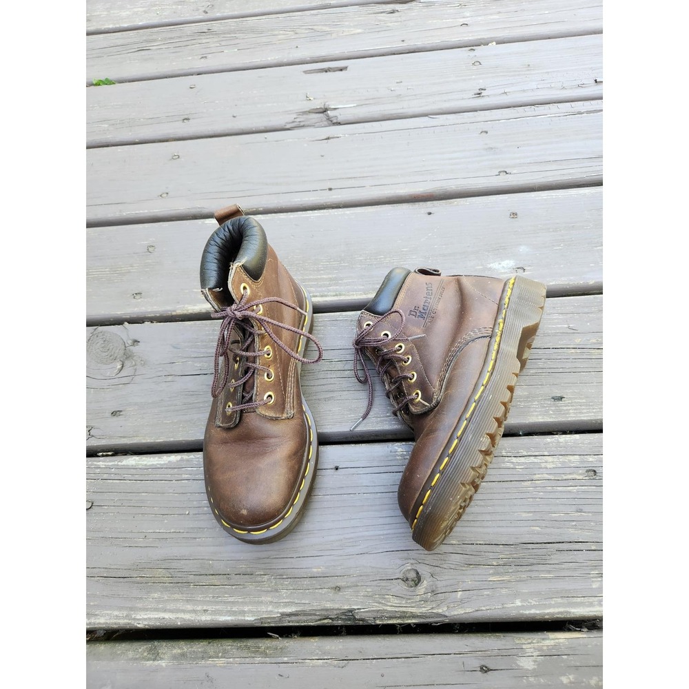 Dr. Martens 939 Ben Boots‎ Brown Leather Made in England Padded Collar UK 3 US 5